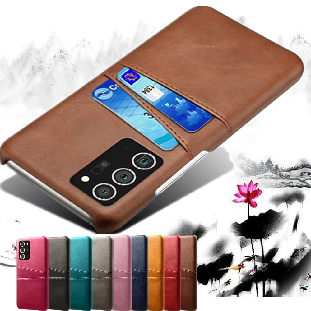 Для Samsung Galaxy Note 20 Ultra 5G S20 S10 Plus Тонкий чехол из искусственной кожи с отделениями для
