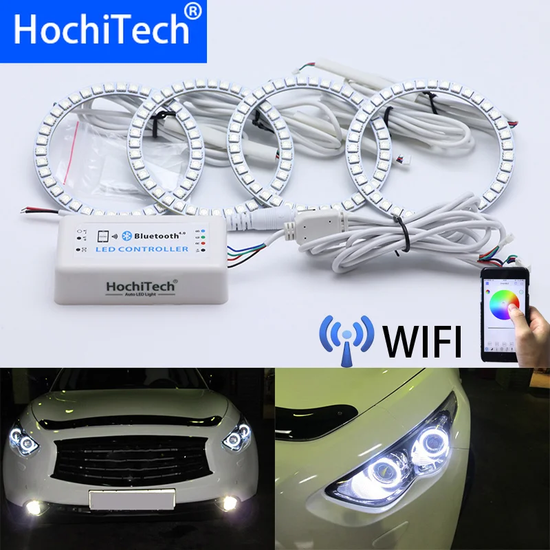 Беспроводной разноцветный светодиодный дневной светильник с Wi Fi и ангельским