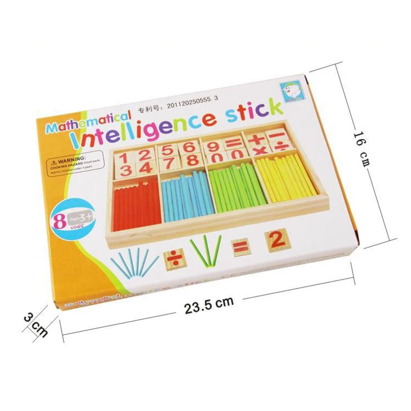 

Montessori Children Wooden Educational Toys Digital Stick Teaching Aid Montessori Mathematics Enlightenment Toy for Baby Gift