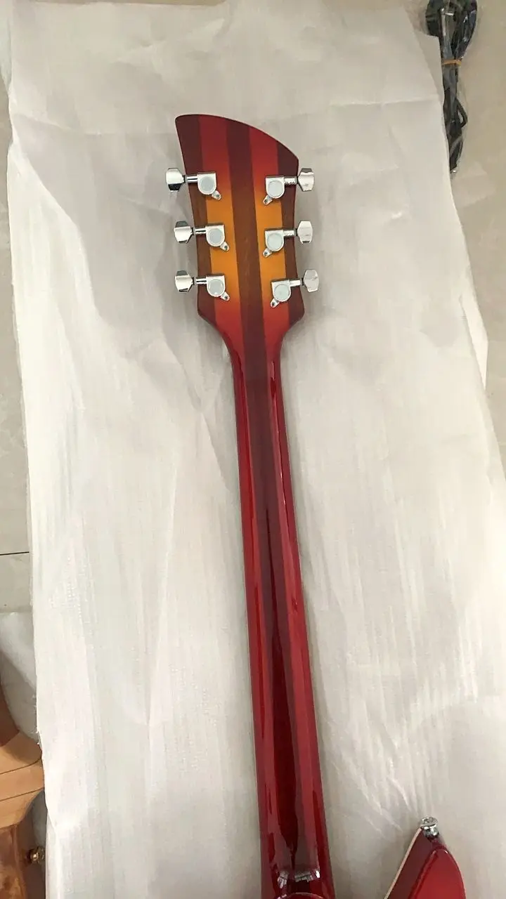 Новое поступление электрическая гитара модель Рик 325 F отверстие 330 цельный