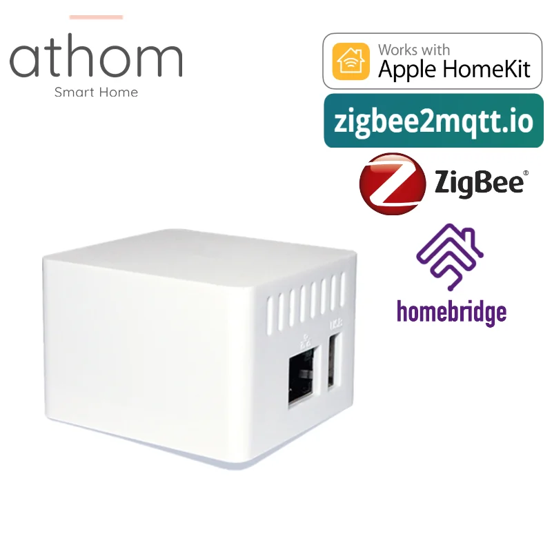ATHOM Homekit Homebridge Zigbee сервер работает с Ста брендами устройств Zigbee|Модули для умного