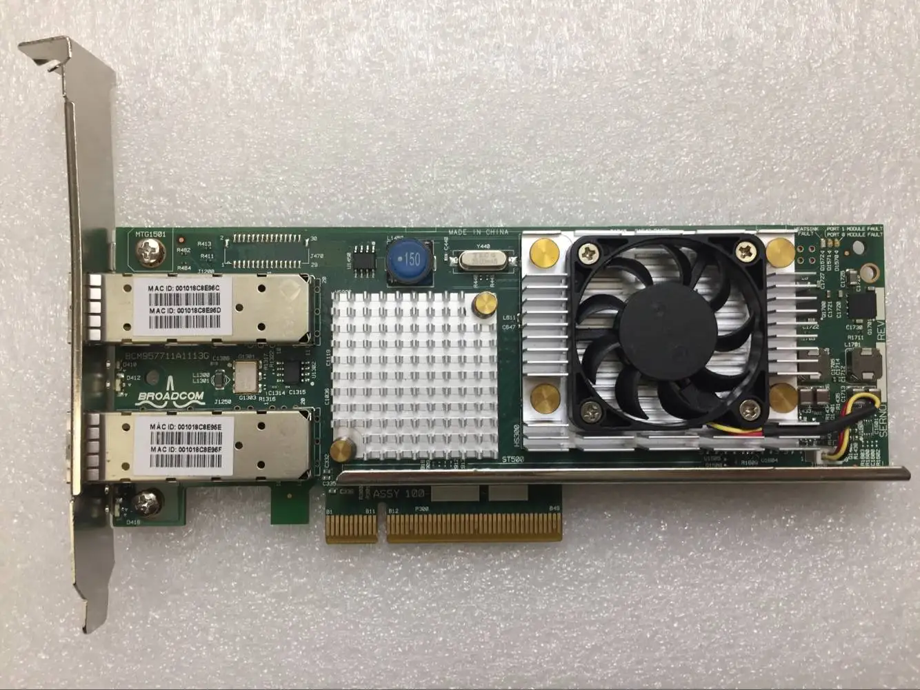 

Broadcom BCM57711 10Gb 10GbE Dual Port PCIE Network Card