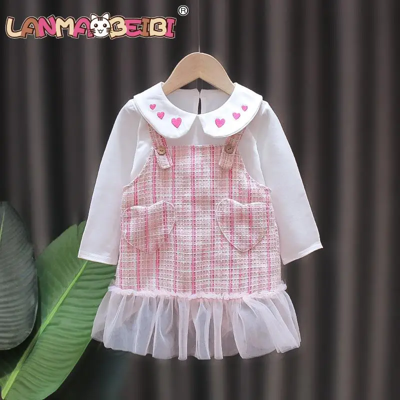 

Платье с длинным рукавом для девочек 1-4 лет