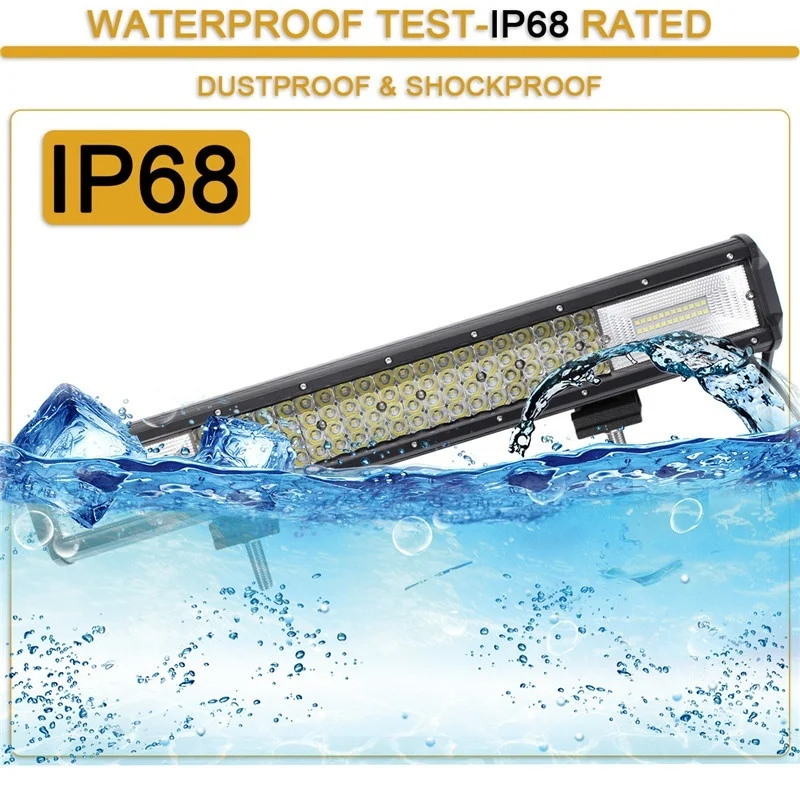 Jeep Lights Car Wish 20 Row Spot IP68 | Светодиодный противотуманный дюймовый ATV SUV для работы 144000