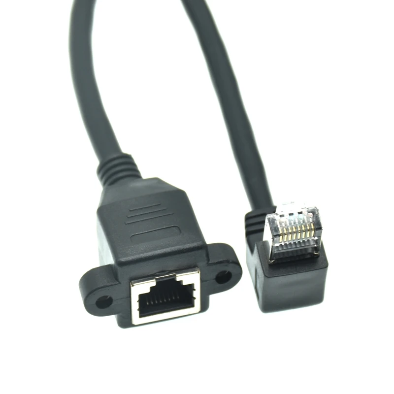 Кабель-удлинитель RJ45 0 3 м 6 м штекер-гнездо 8-контактный винтовое крепление