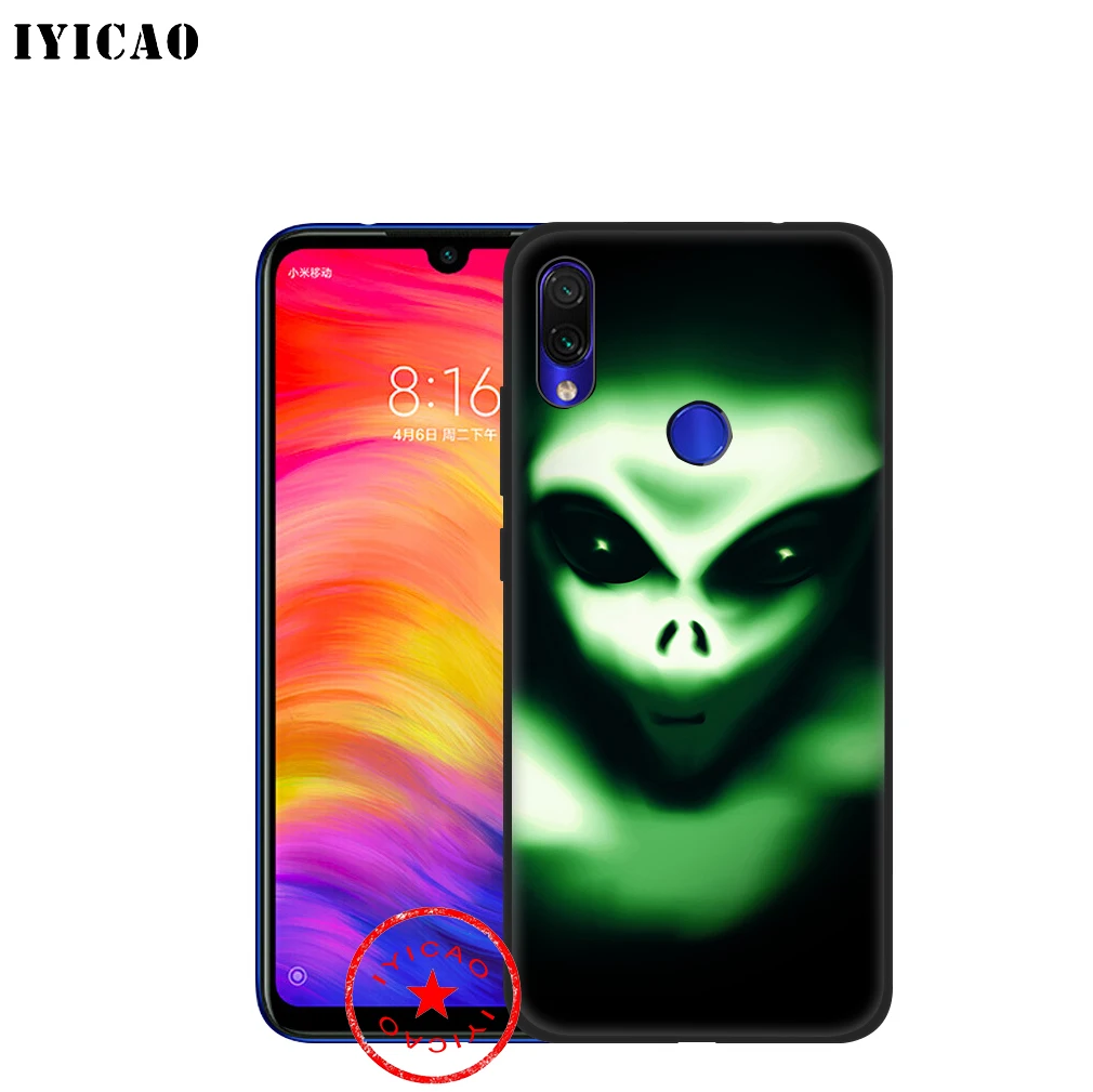 IYICAO Alien Забавный милый мягкий чехол для Xiaomi Redmi Note 8 7 6 5 Pro 5A 4X задняя силиконовая |