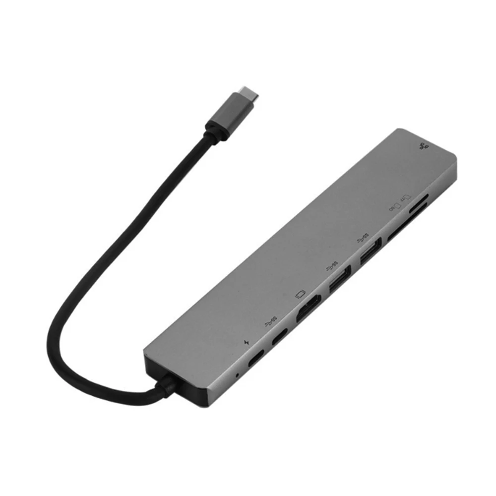 Концентратор Type C USB к HDMI RJ45 3 0 порт s 2 SD/TF карта Reade 8 в 1 для ноутбука MacBook Pro
