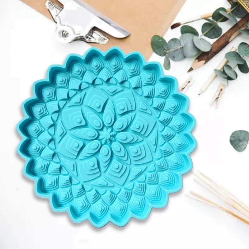 

3 Pcs Flower Shaped Coaster Epoxy Resin Mold Cup Mat Casting Silicone Mould DIY Crafts Home Decoration Ornaments Making Tool