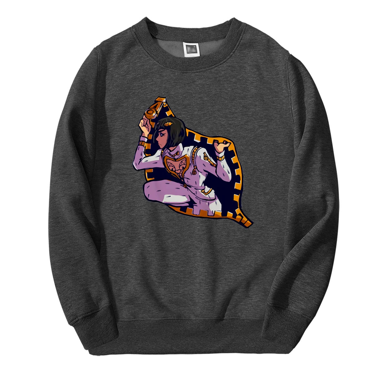 JoJo Необычные Приключения толстовки мужские весна зима мода Липкие Пальцы Bucciarati мужская толстовка флис Harajuku спортивный костюм - Цвет: Dark Gray 6