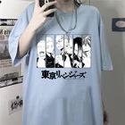 Футболка унисекс из хлопка с принтом, Токио Мстители, летняя свободная футболка с коротким рукавом и круглым вырезом в стиле Харадзюку, 2021