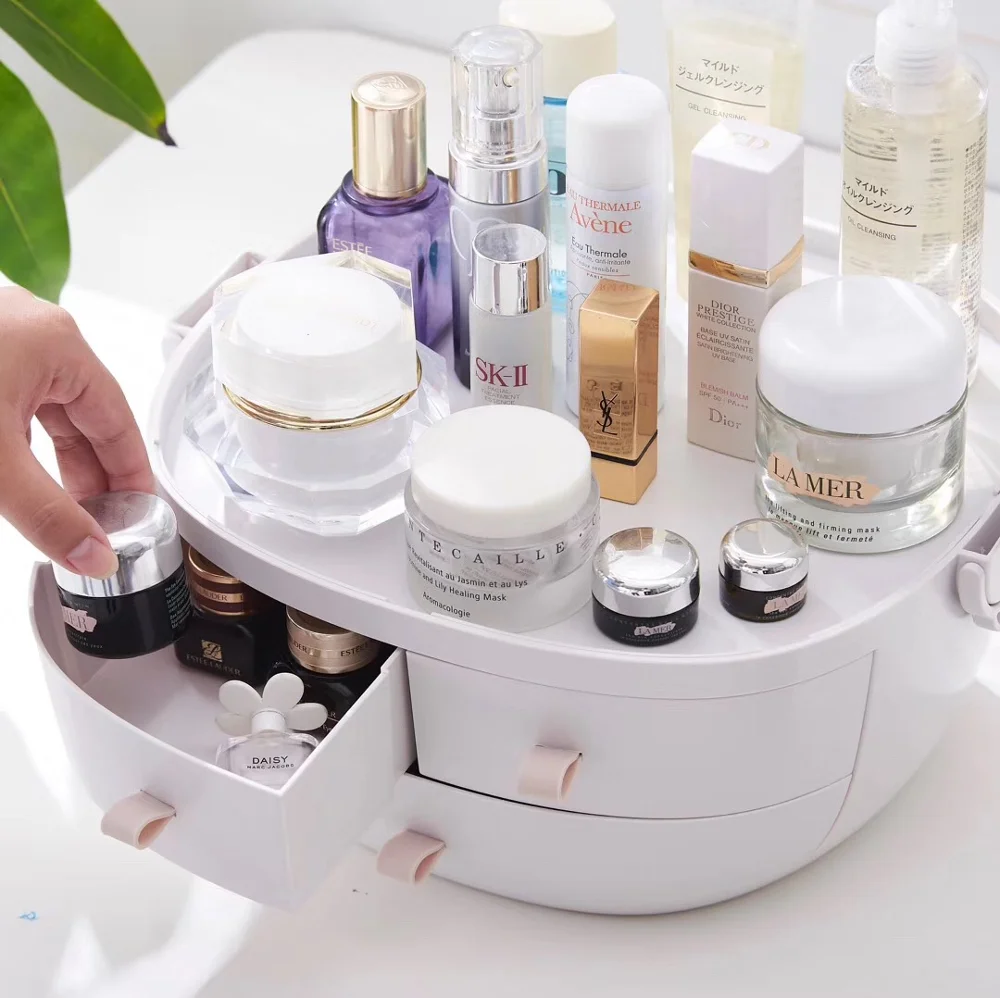 Макияж портативная косметическая коробка для хранения ящик Рабочий стол