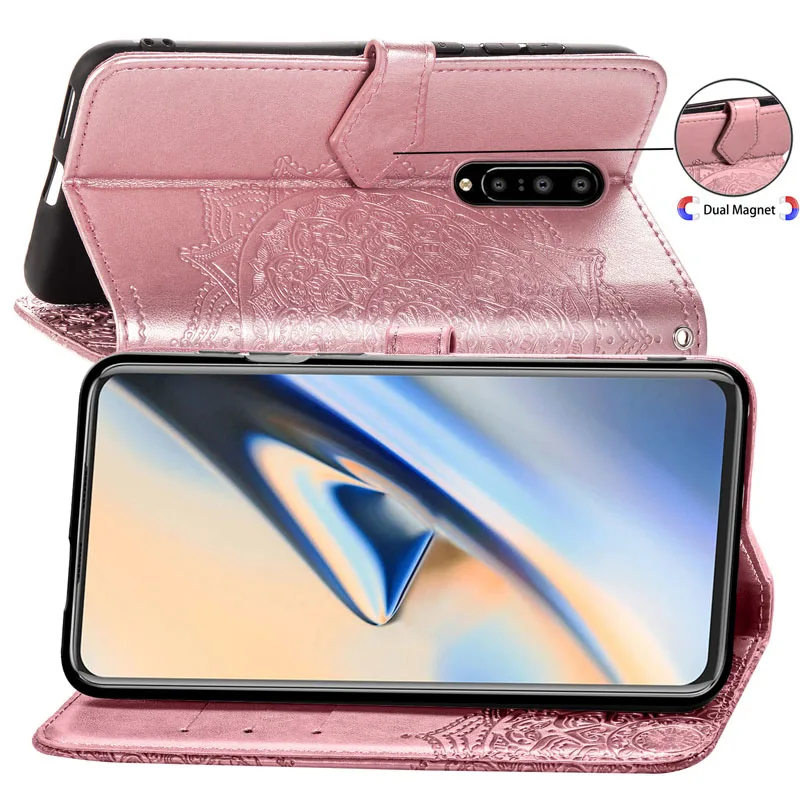 Oneplus 7 Pro тисненый кожаный чехол Oneplus 6 6T кошелек держатель карты книга флип чехол для телефона One Plus 7 Pro 6 6T Coque чехол