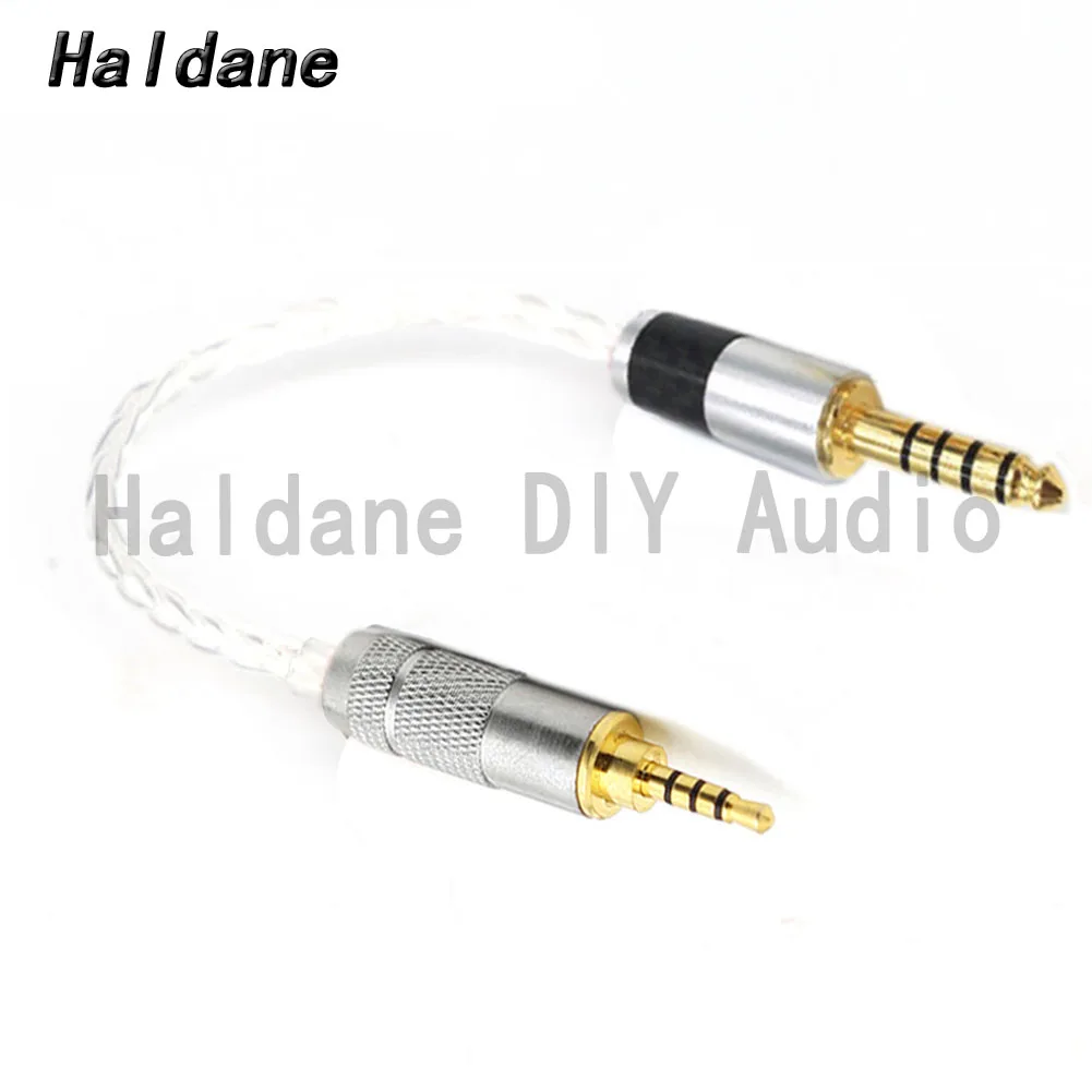 

Haldane HIFI DIY 4.4mm Balanced Male to 2.5mm TRRS Balanced Silver Plated Audio Adapter Cable 2.5 to 4.4 Connector Cord