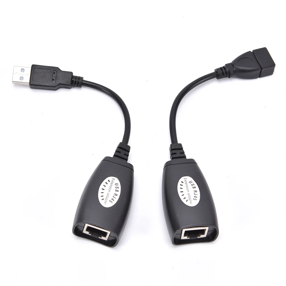 Адаптер-удлинитель USB к RJ45 подключается сетевому кабелю Ethernet CAT5E кабель для