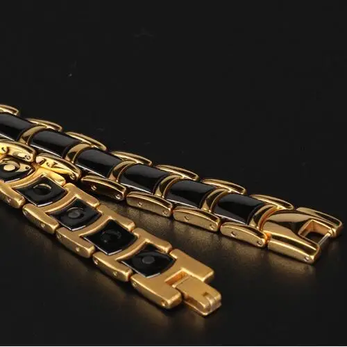 

Personality Simple Men's Titanium Steel Bracelet High-end Ceramic Bracelet Germanium Magnet Health Jewelry