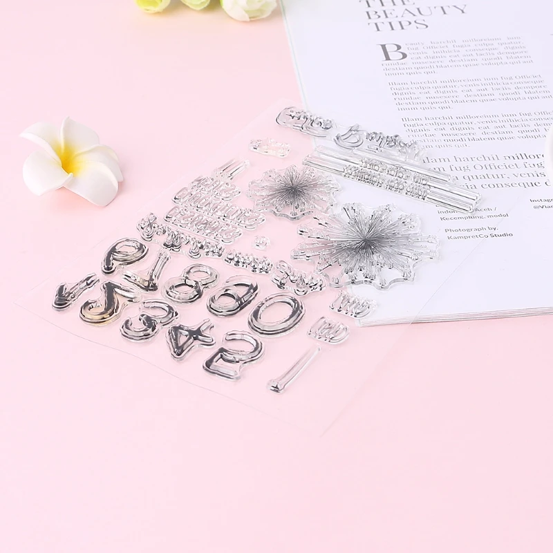 

Fireworks DIY Silicone Clear Stamp Cling Seal Scrapbook Embossing Album Decor 425D