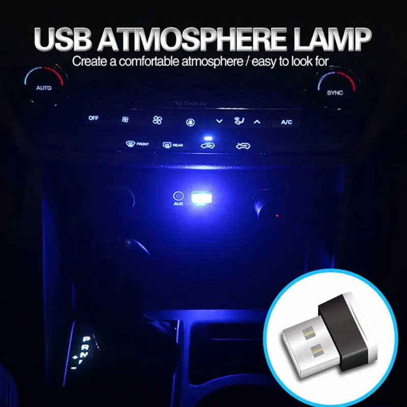 Universal Car Interior LED Decoration Night Light USB Interface Plug-in Miniature Trunk Ambient Atmosphere Modified Mini Lig | Автомобили