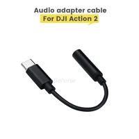 dji action 2 microphone adapter cable dji osmo action 2 camera mic audio adapter line accessories