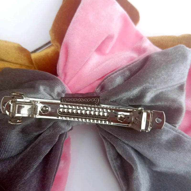 Бархатный зажим для волос MAXSITI U с бантом аксессуары на спине боковая заколка