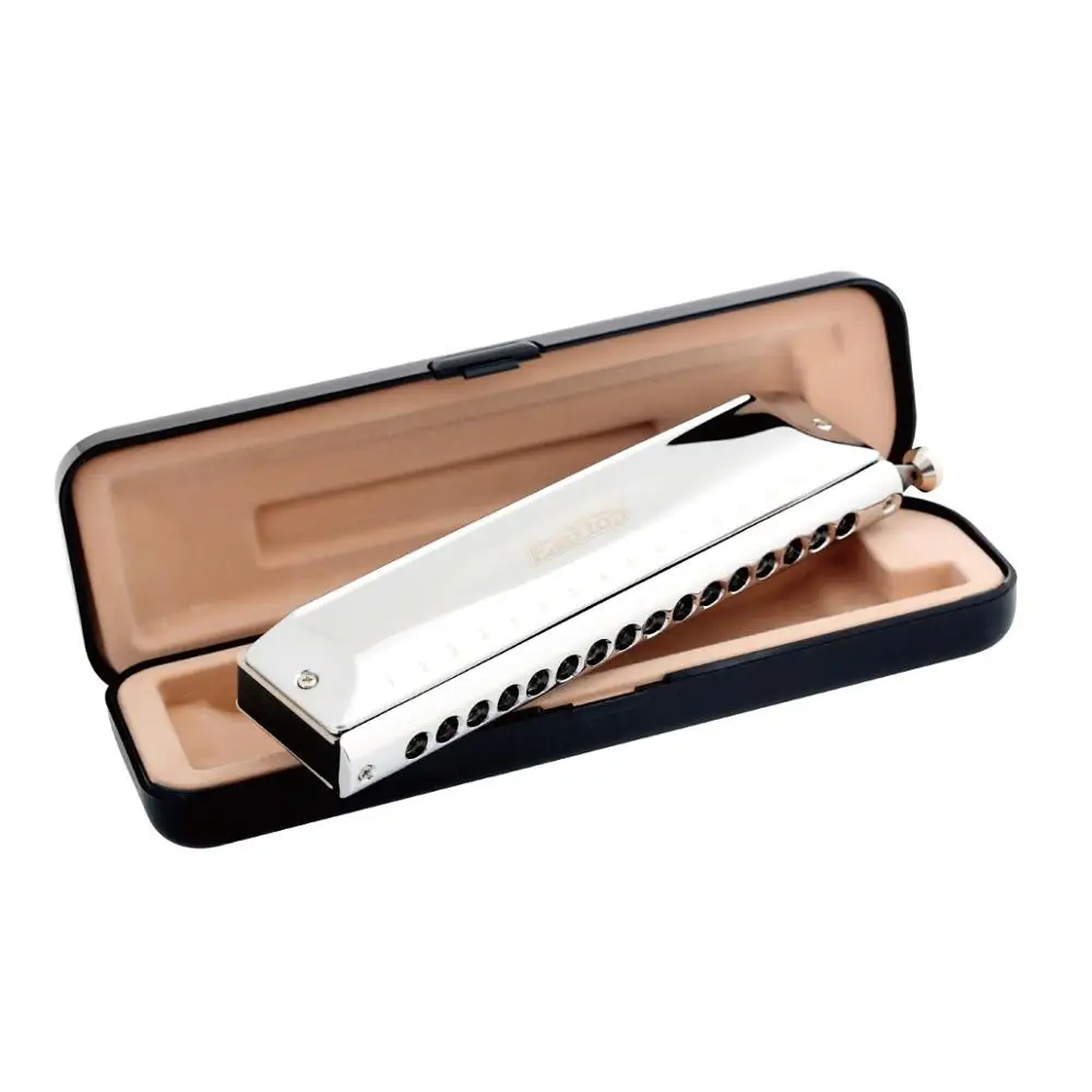 East top chromatic harmonica 16hole 64tone professional mouth organ for player performance beginner gift | Спорт и развлечения