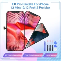 ek pro incell screen for iphone 12 12pro 12 pro max lcd display touch screen digitizer assembly no dead pixel replacement parts