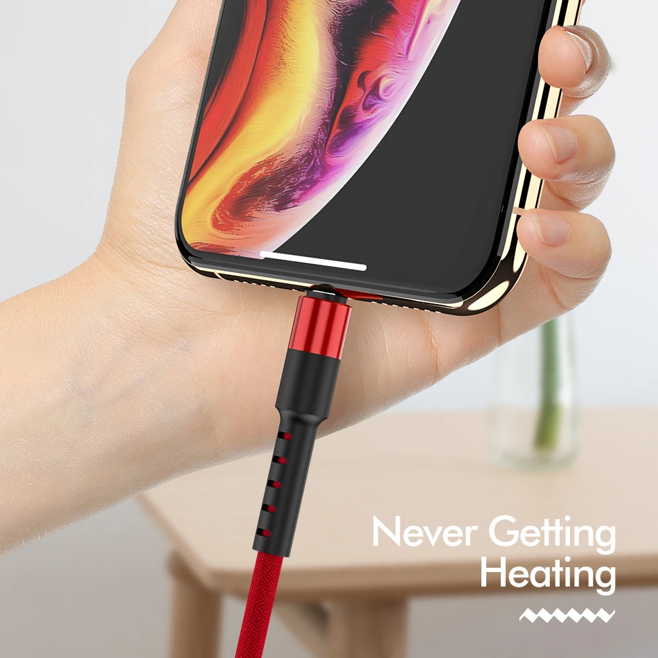 ROCK Knit USB кабель для iPhone 11 pro max Xr X 8 7 plus, iPad, быстрая зарядка, кабель для мобильного телефона, кабель для передачи данных, провод для зарядного устройства для iPhone