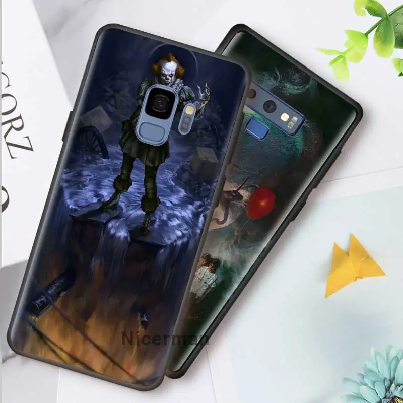 

Pennywise Clown Horror Case For Samsung Galaxy S20 S10 5G S8 S9 Plus S10e S7 Note 10 9 8 Black Silicone Phone Coque Fall