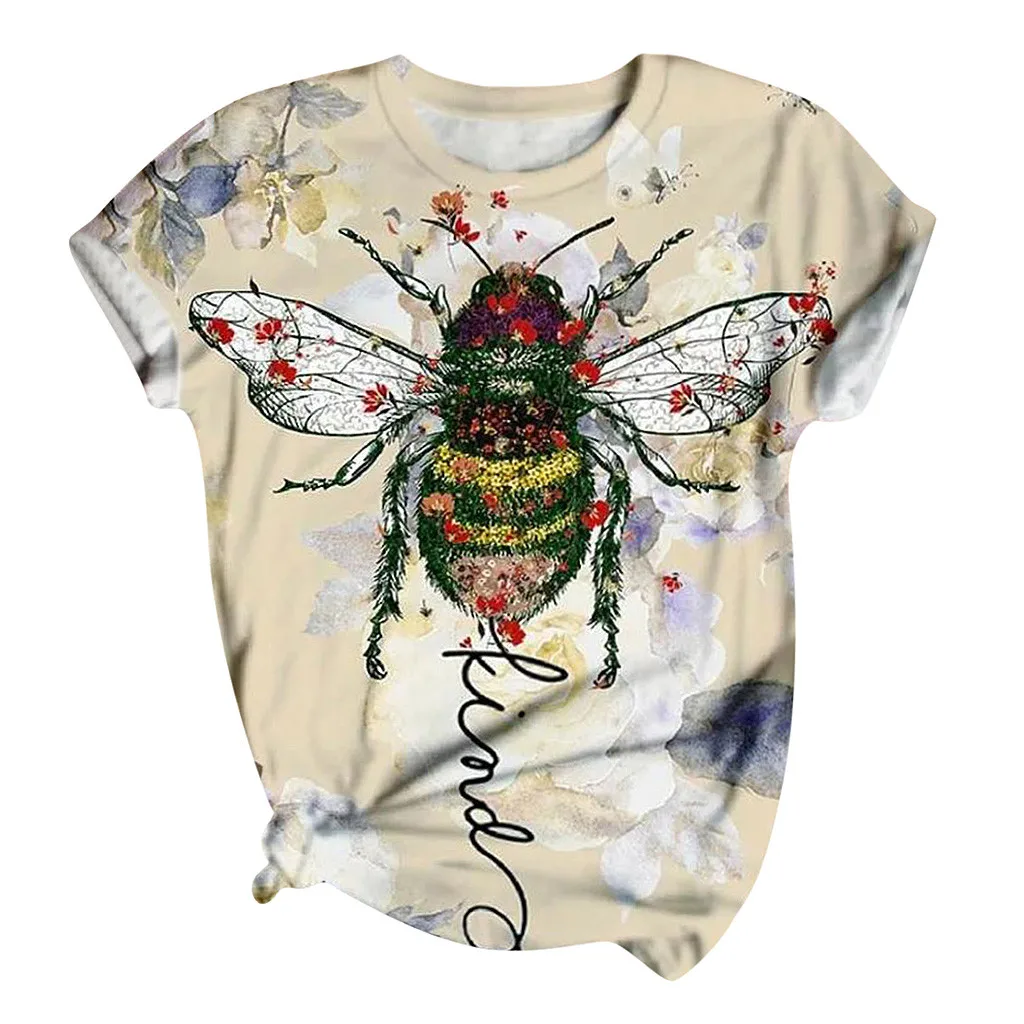 

Plus Size Women Short Sleeve 3D Animal Printed T-Shirt Summer O-Neck Harajuku Funny Tops Tee Female Camisetas Verano Mujer 2020