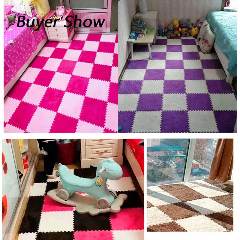 Детский игровой коврик EVA развивающий пазл мягкий детский складной для игр в