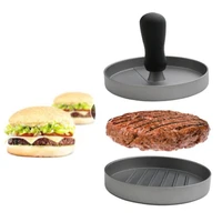 new aluminum alloy round shape diy hamburger mold hamburger meat beef grill burger press kitchen food mold meat poultry tools