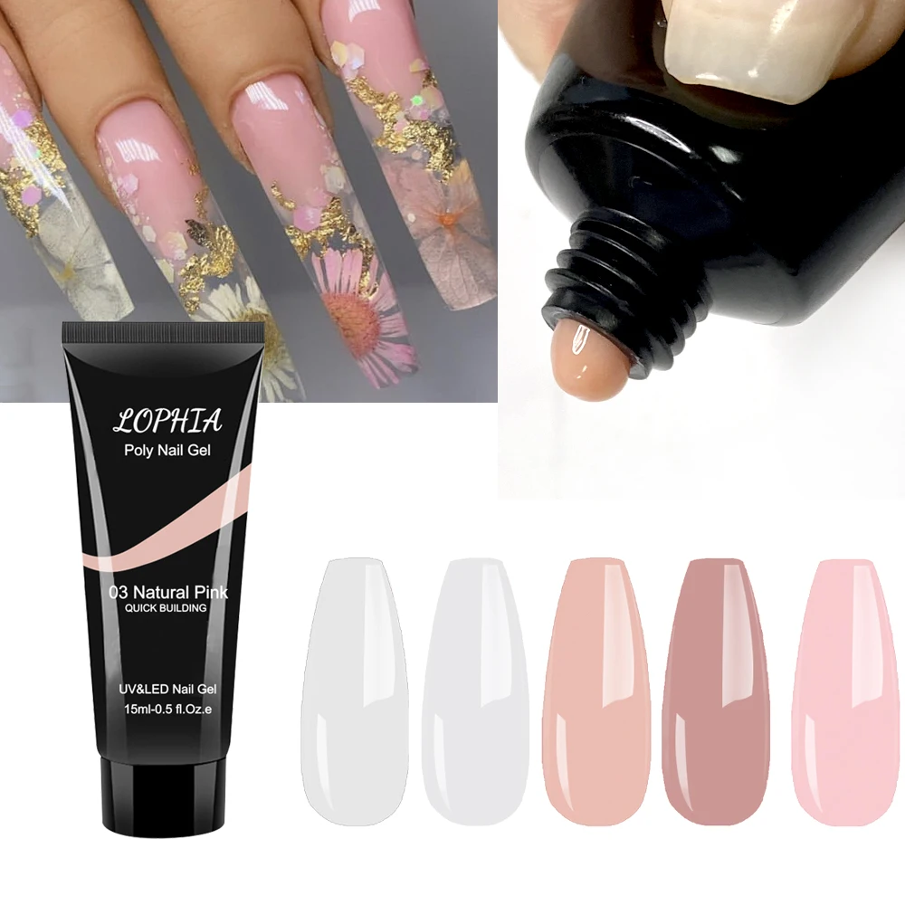 

15ml poly nail gel For Nail Extension 5 colors Polygelss colors Extensions Acrylic Gel Polish fast shipping nails suplies