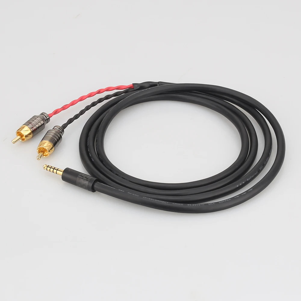 Hi-Fi 4 мм на 2 RCA аудиокабель 1 tp сплиттер HIFI кабель для SONY NW-WM1Z/A WM1A/1Z PHA-1A/2A Z1R
