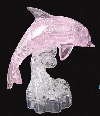 DIY хрустальный Дельфин Панда 3D головоломка для детей интеллектуальная сборка