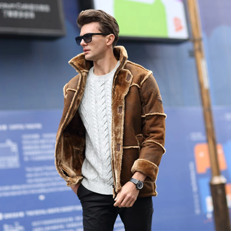 2020 New Arrivals Winter Warm Mens Fur Jackets and Coats Outerwear Designer Brand Vintage Mans Overcoats DA524 | Мужская одежда