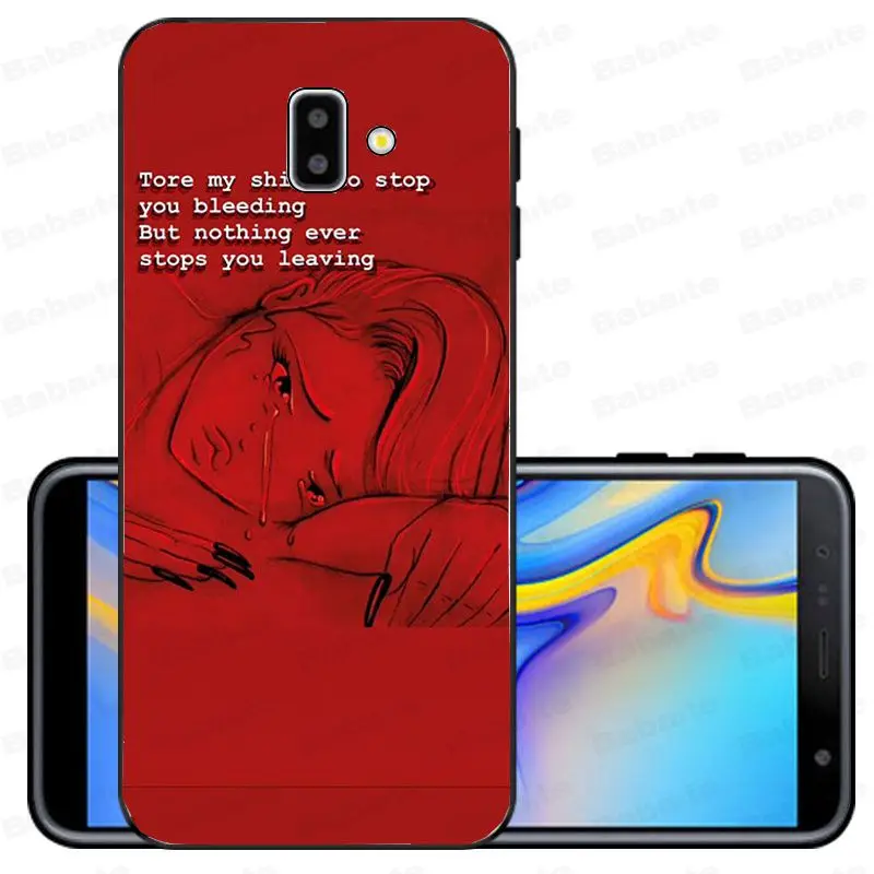 Song Lyrics Billie Eilish Эстетическая Оболочка Чехол для телефона samsung Galaxy j6 plus A6 A8 A9 A10 A30 A50 мобильные телефоны