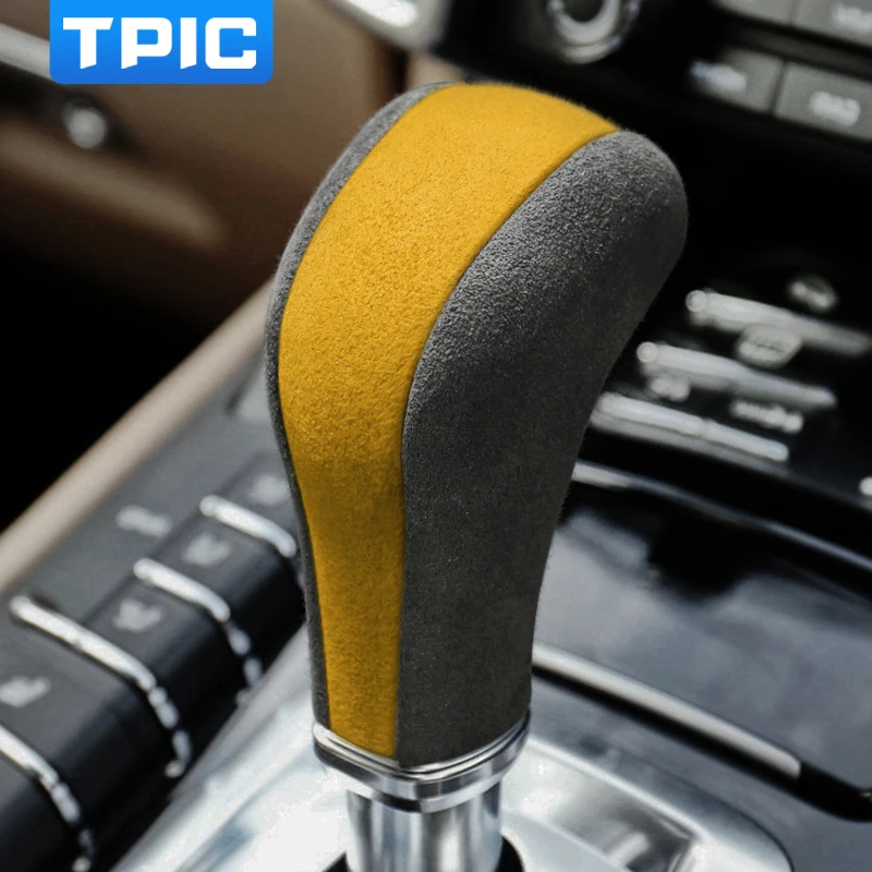 TPIC для Porsche Cayenne 2011 2017 Алькантара ABS ручка переключения рулевого механизма