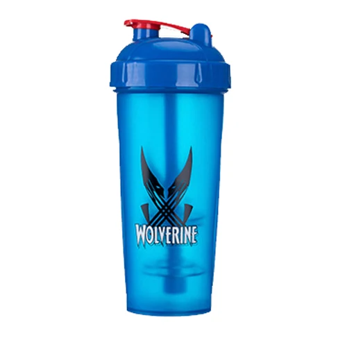 wolf 600 ML Super Heroes шейкер бутылка с венчиком мяч Спорт Тренажерный зал сывороточный протеин порошок для Смешивания Бутылка Фитнес бутылка для воды BPA - Цвет: wolf