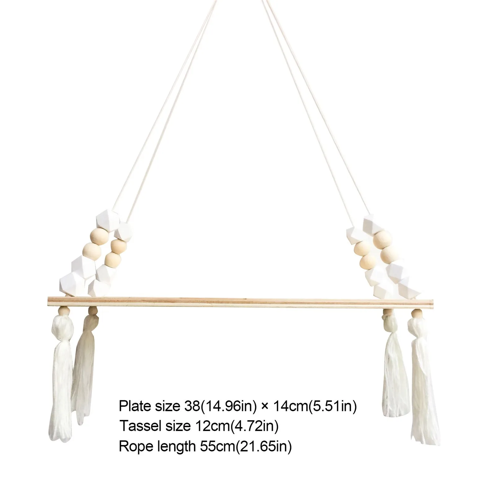 Деревянные подвесные веревочные полки премиум класса настенные для украшения