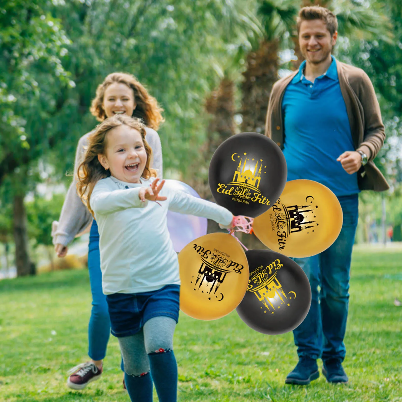 ИД Мубарак латексные воздушные шары декоративные надувные прозрачные узоры