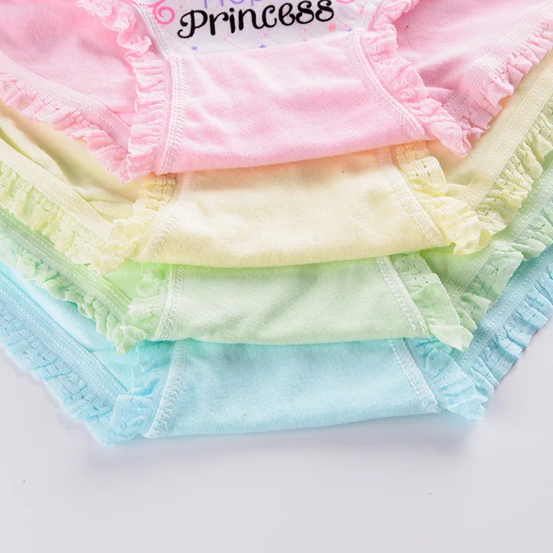 4pcs/set New Cotton Boxer Briefs princess Girls Underwear Children Kids Baby cartoon Panties Underpants 2-12year child