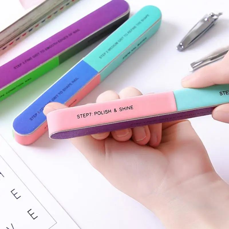 

High quality creative printing nail polish file six side file nail polish tool accessory buffer tool