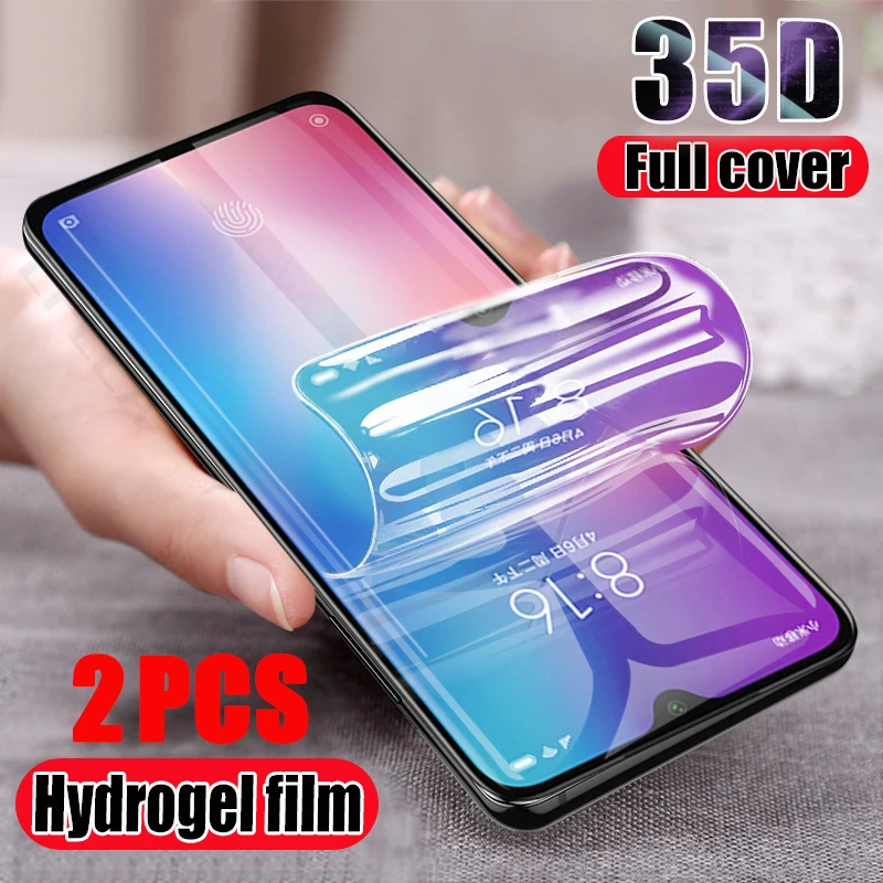 

2 шт., гидрогелевые Защитные пленки для Xiaomi Redmi Note 11 10 9 8 7 Pro 9S 8T POCO X3 M3