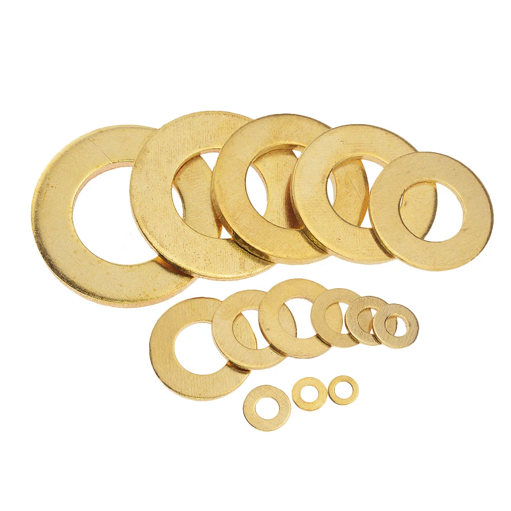

M3 M4 M5 M6 M8 M10 M12 M14 M16 M20 Meson Pad, медный листовой металлический воротник, Латунный диск, плоская шайба, прокладка, кольцо M3x6x0.5 M5x10x0.8
