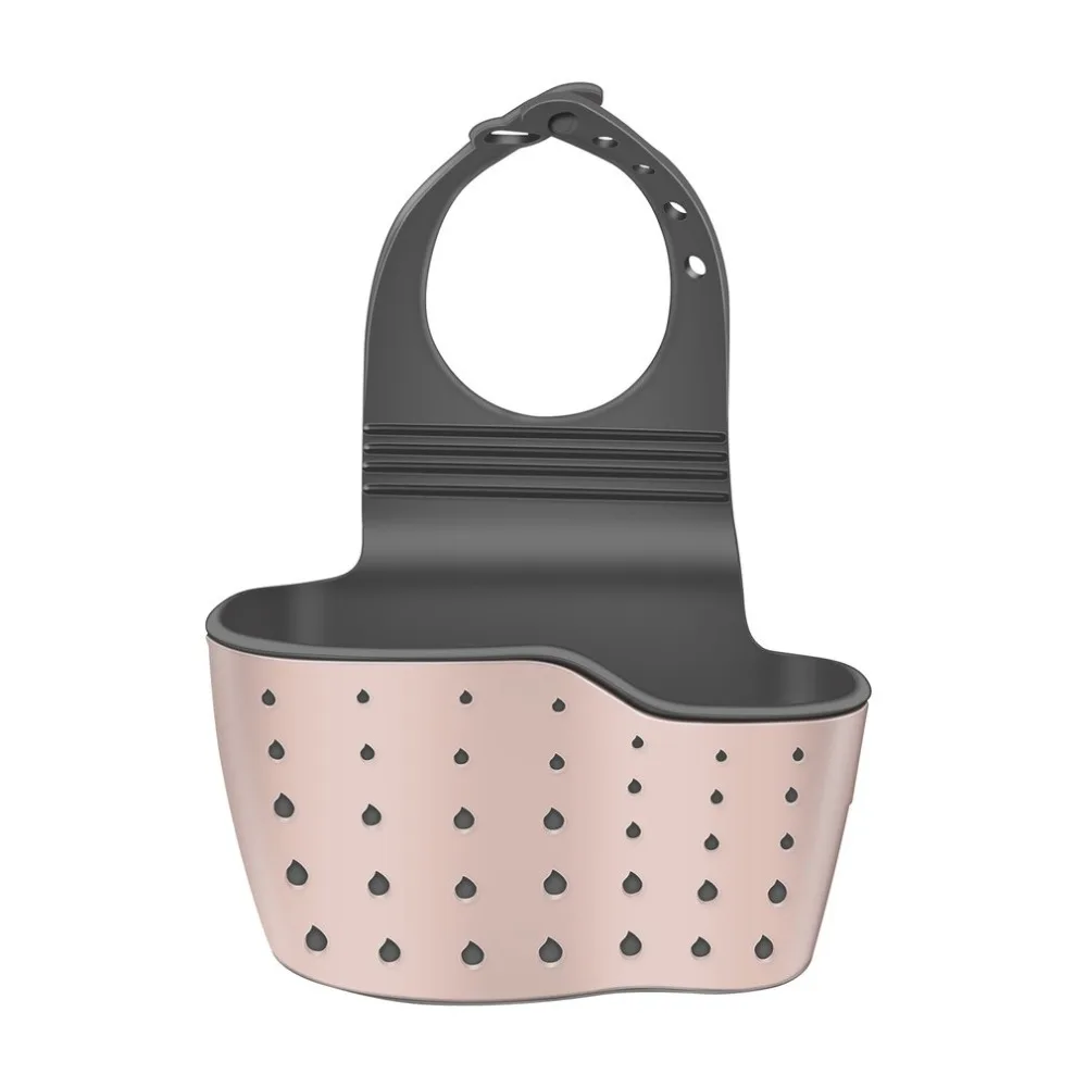 

Sink drain basket kitchen adjustable rubber creative hollow wash sponge pool shelf storage bag