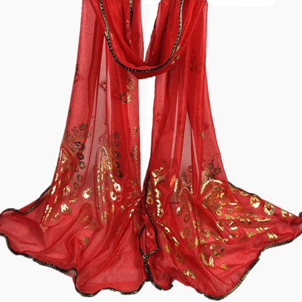 Длинные женские зимние шарфы SAGACE шифоновые на осень длинный шарф шаль с принтом