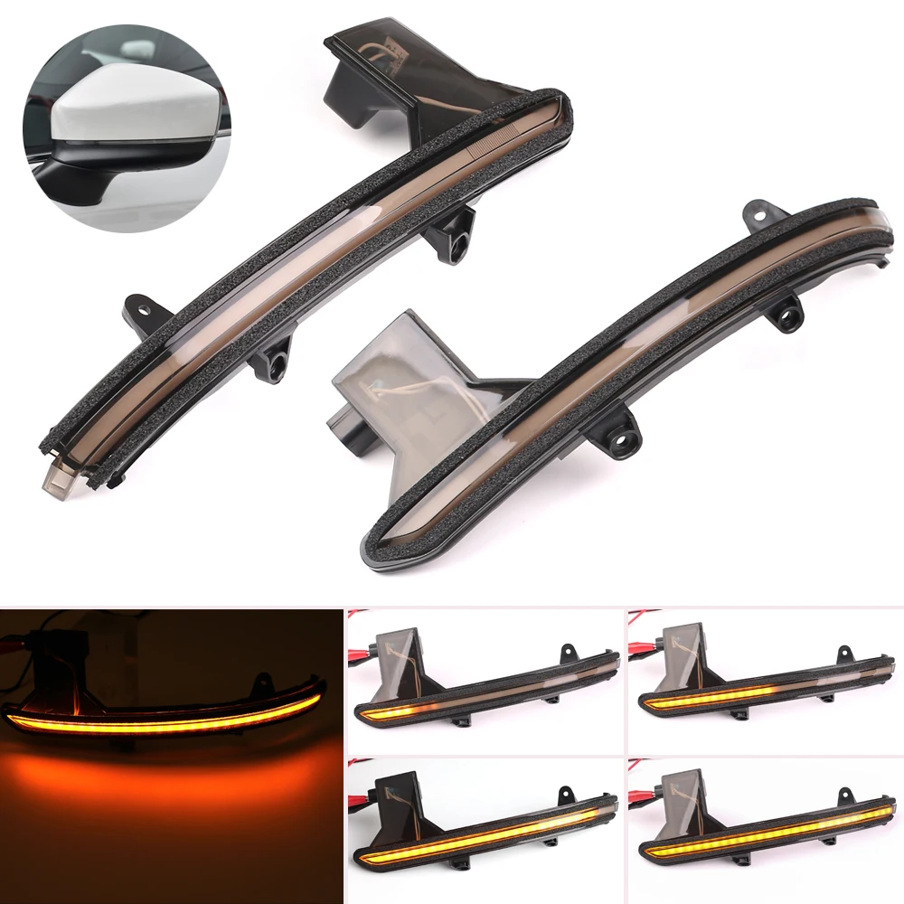 

For Mazda CX-5 CX5 KF 2017 2018 LED Dynamic Turn Signal Blinker Sequential Door Side Rearview Mirror Indicator Scroll Light Trim