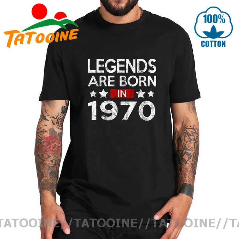 Tatooine винтажная Классическая футболка с надписью Легенды рождены в 1970 году Ретро