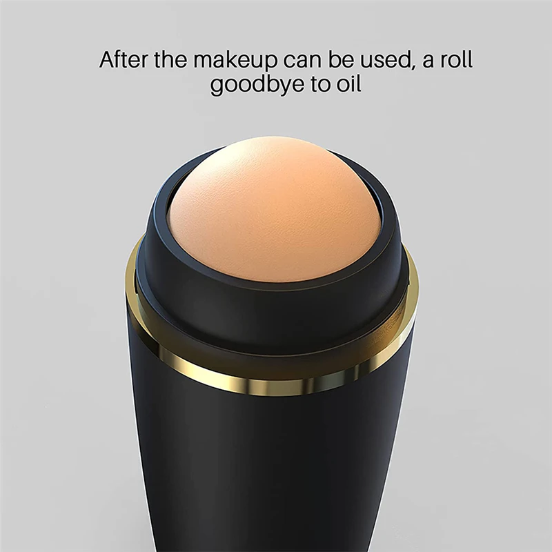Face Oil Absorbing Roller Natural Volcanic Stone Massage Body Stick Makeup Skin Care Tool Facial Pores Cleaning |