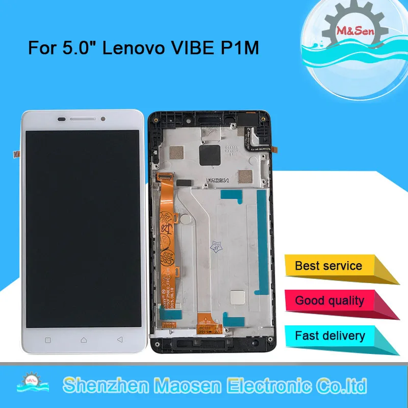 Оригинальный ЖК дисплей M &amp Sen 5 0 &quotдля Lenovo VIBE P1M дигитайзер сенсорного экрана в