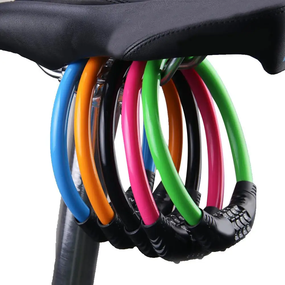 

4 Digital Combination Password Cycling Security Bicycle Bike Cable Chain Lock